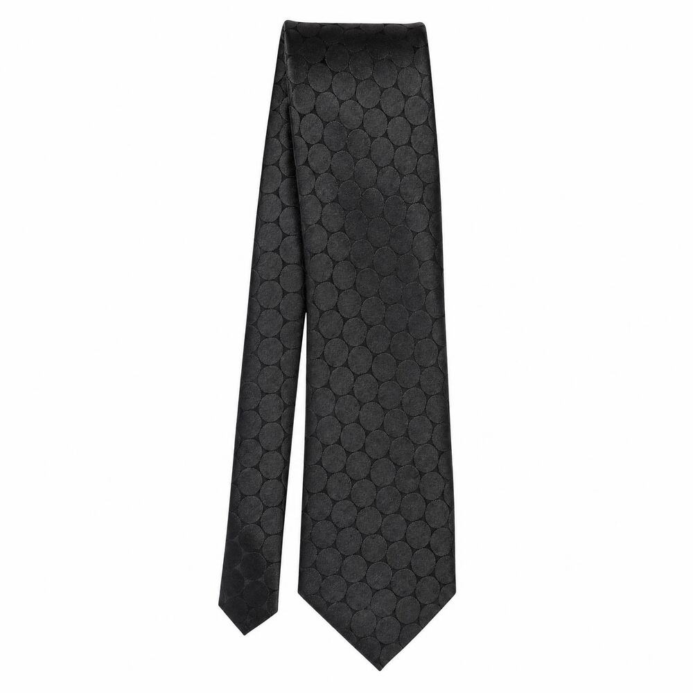 Banana Republic Men's Neck Tie, Circular Pattern, Black + Iridescent?